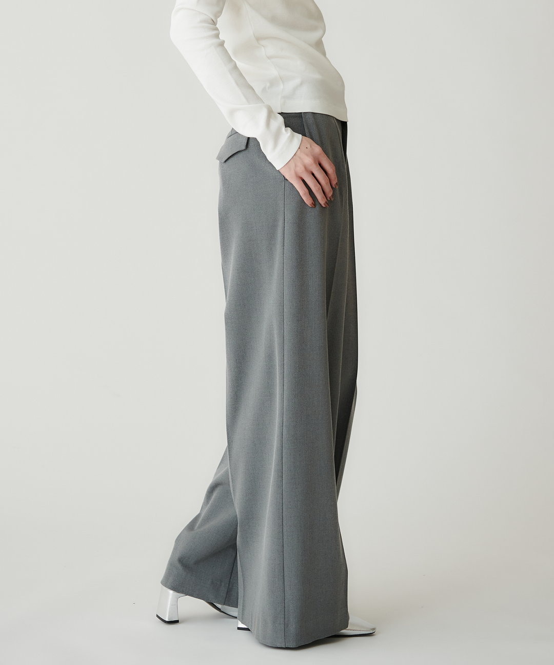 TRストレッチワイドパンツ