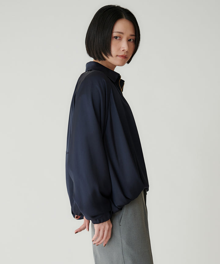 ヴィンテージサテン衿付きブルゾン