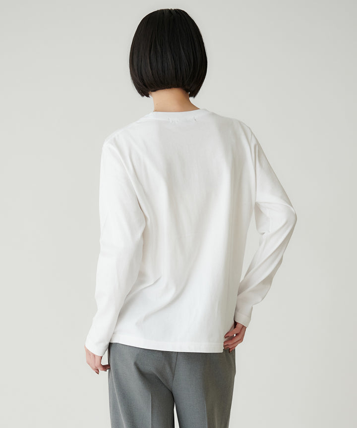 箔プリントロングスリーブTシャツ