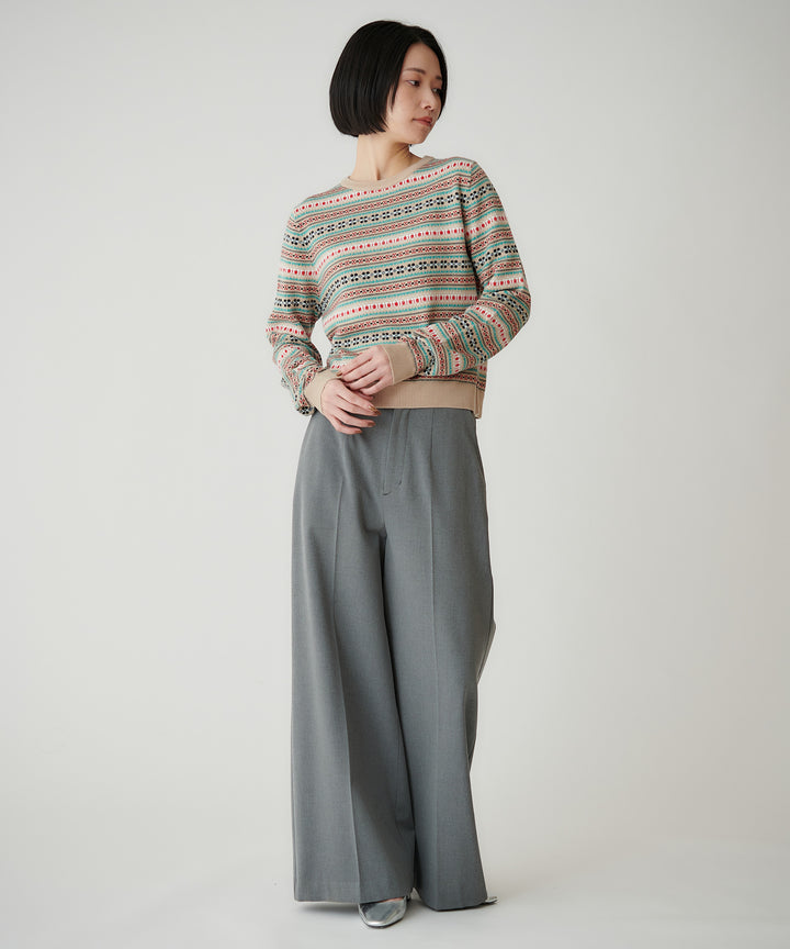 ポップカラーフェアアイル ショートニット