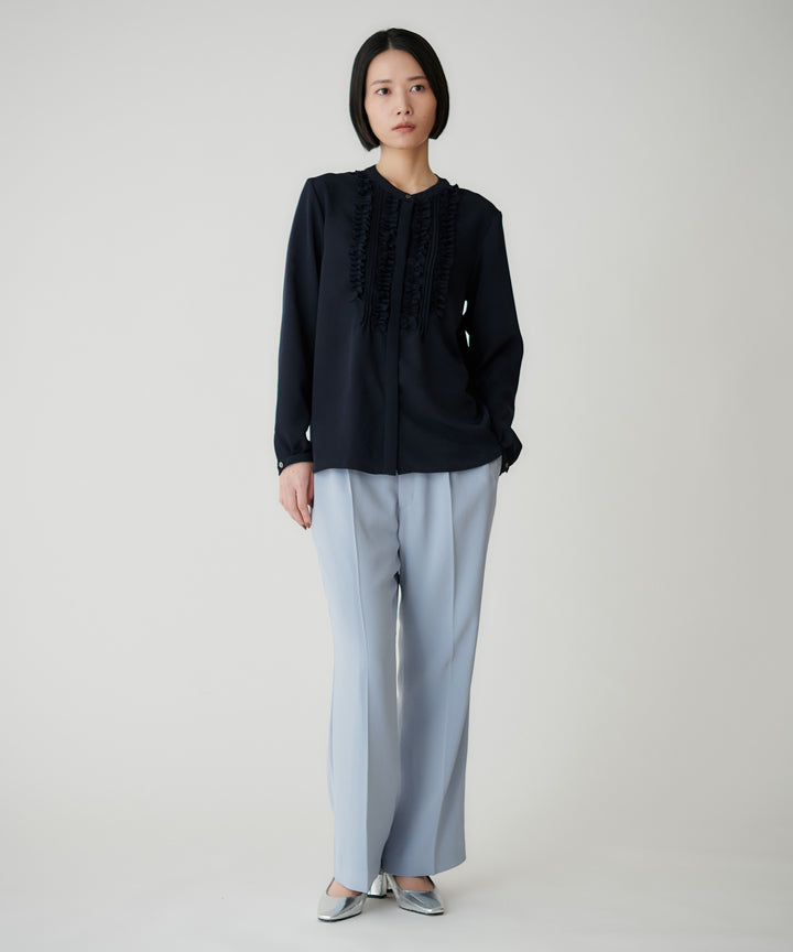 ピケタックフリルスキッパーブラウス