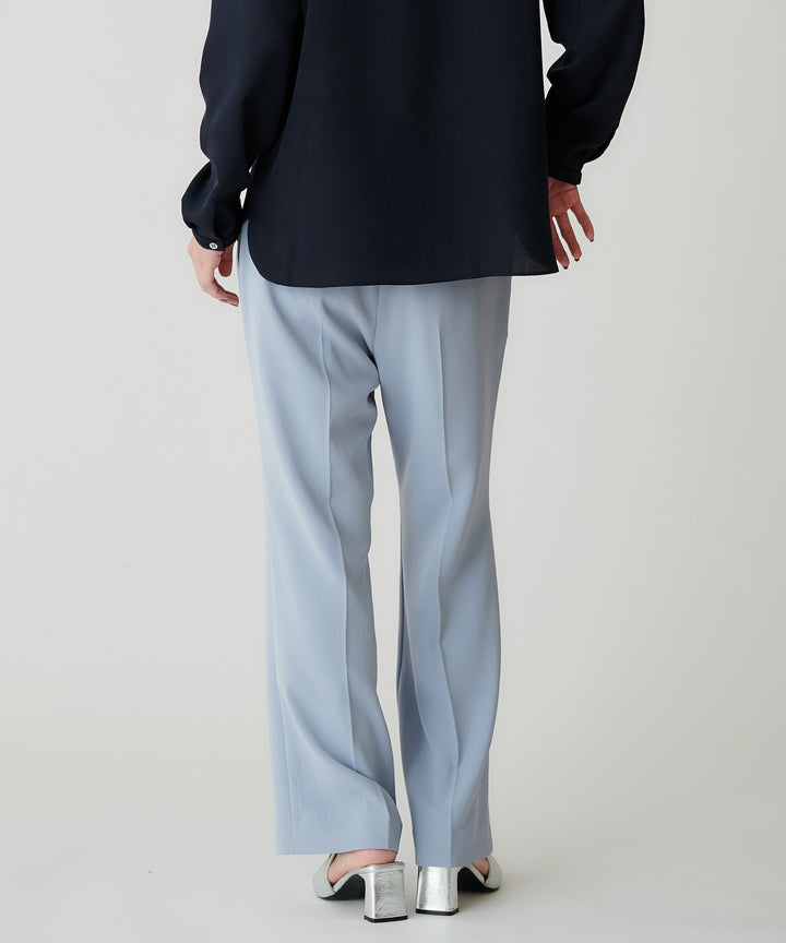 バックサテンジョーゼットパンツ