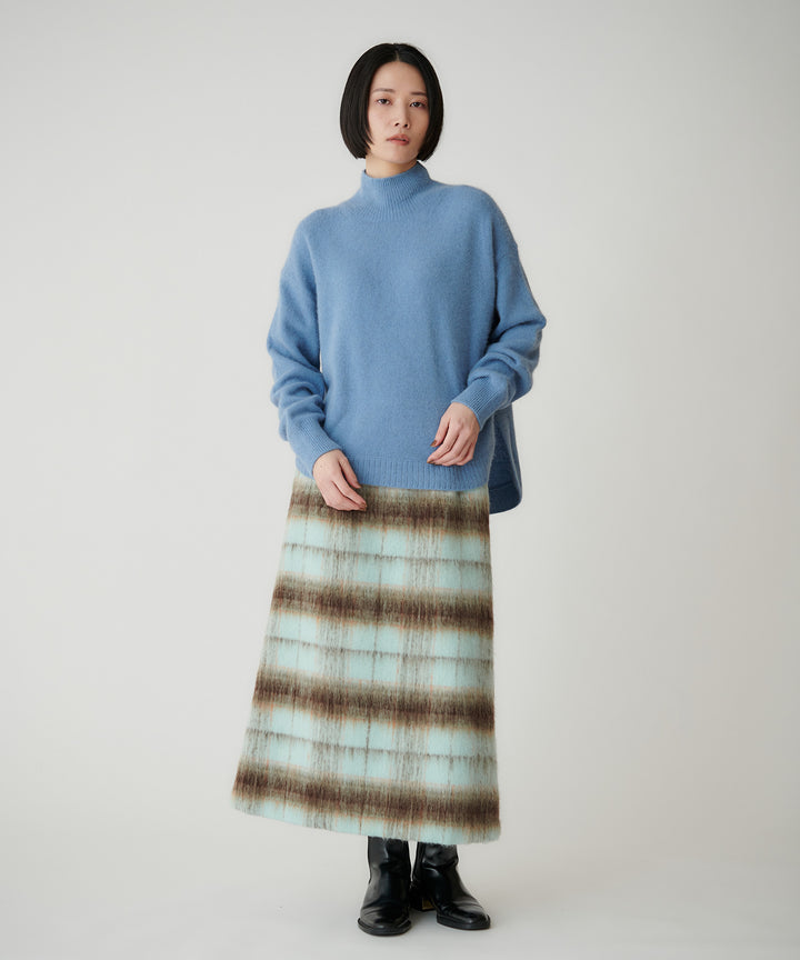 FOX混ラウンドヘムニットプルオーバー