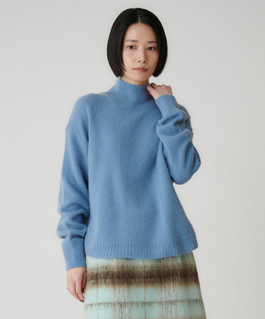 FOX混ラウンドヘムニットプルオーバー – FACE SANS FARD