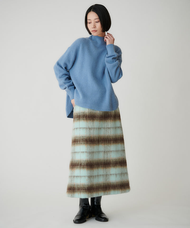 ライトシャギーAラインミニスカート