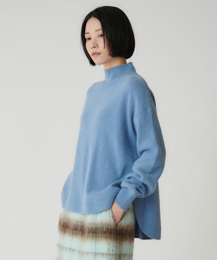 FOX混ラウンドヘムニットプルオーバー