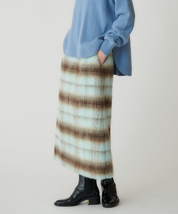 ライトシャギーAラインミニスカート