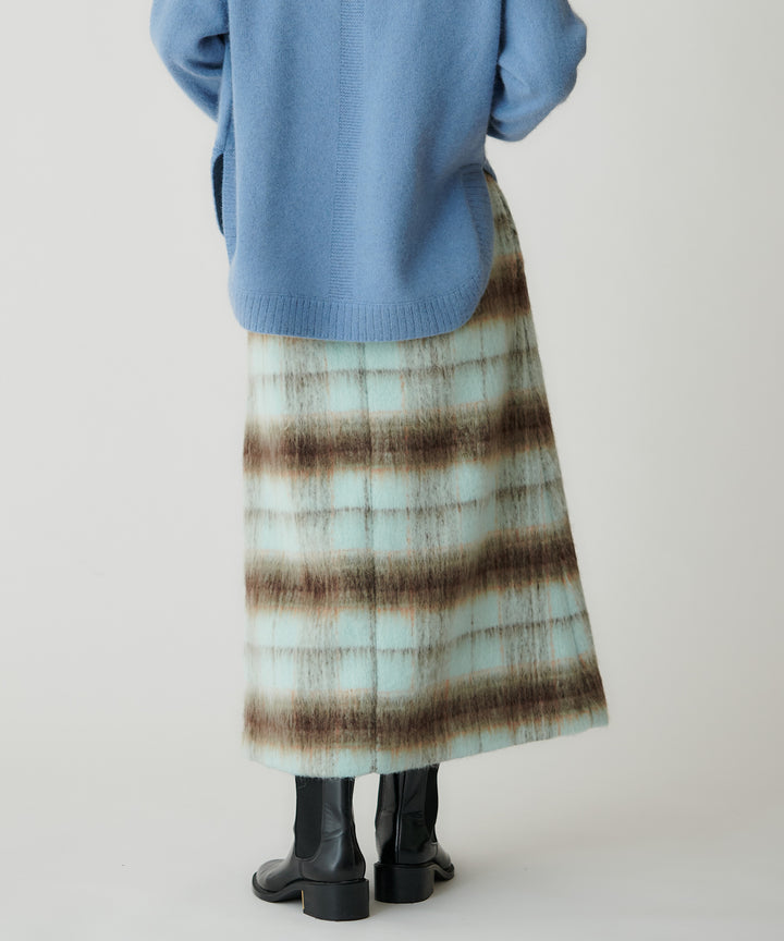 ライトシャギーAラインミニスカート