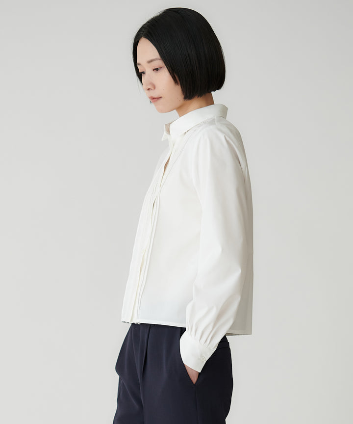 ピンタックシャツブラウス