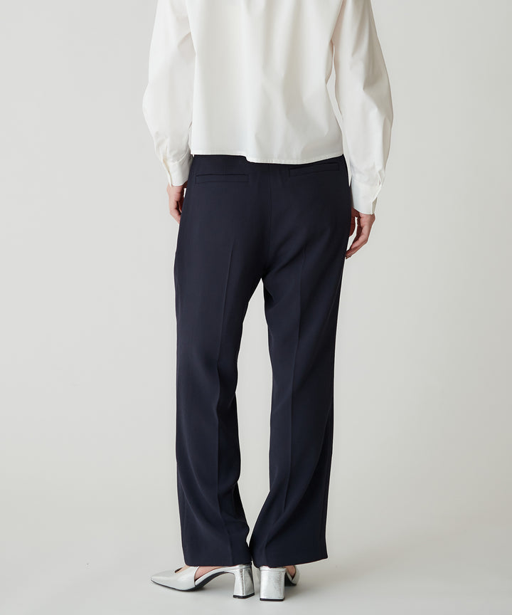 バックサテンジョーゼットパンツ