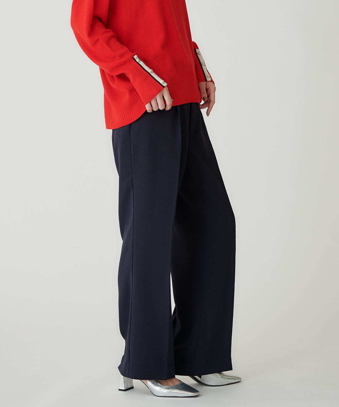 TRストレッチワイドパンツ