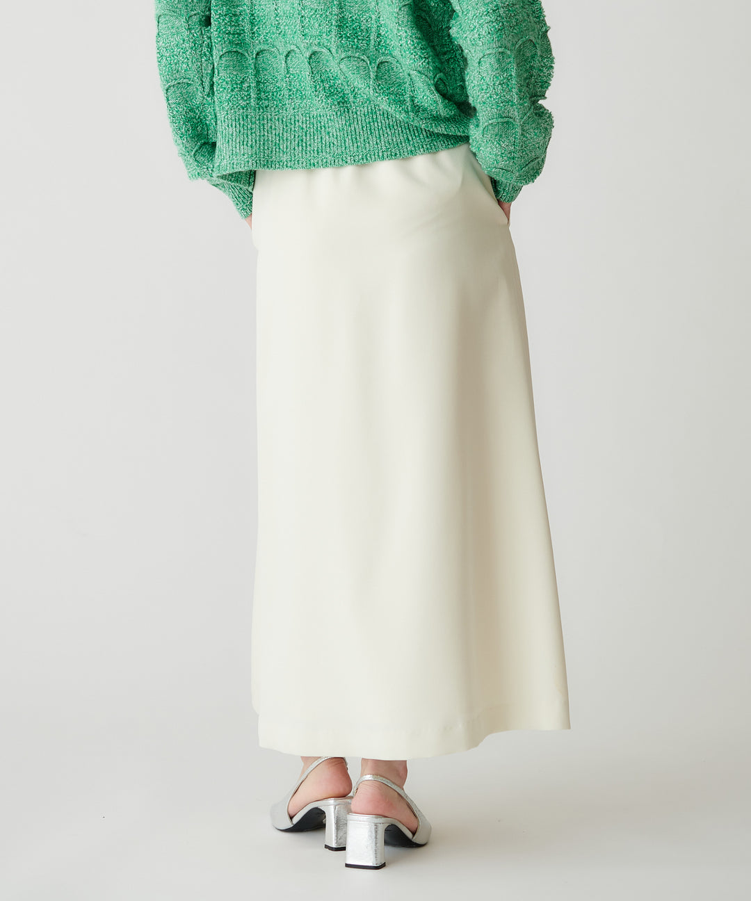 カラーテープウエストマークアシンメトリースカート