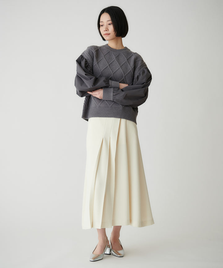 カラーテープウエストマークアシンメトリースカート