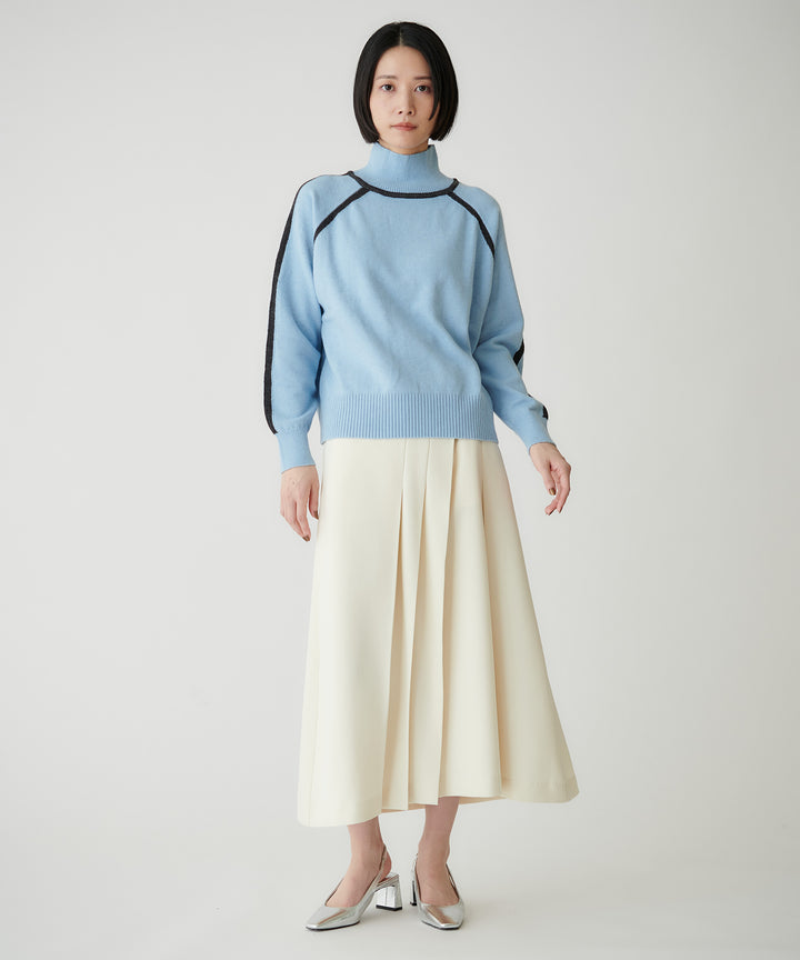 カラーテープウエストマークアシンメトリースカート