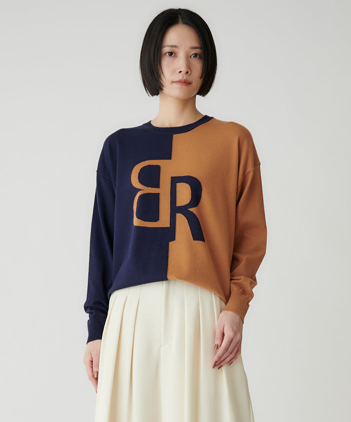 モデル H：167cm / 38 / キャメル×ネイビー 