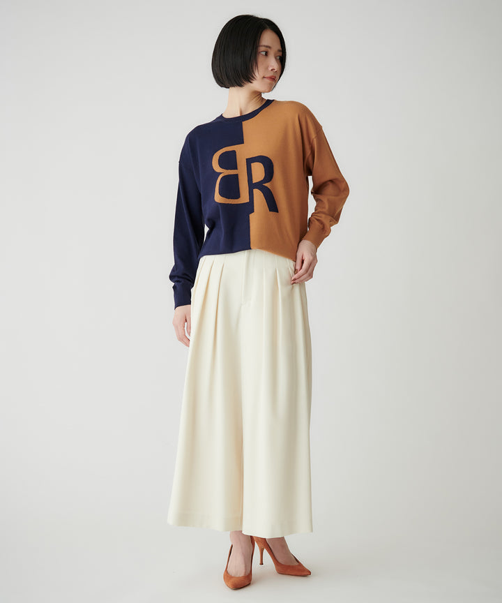 BRロゴ インターシャニットプルオーバー