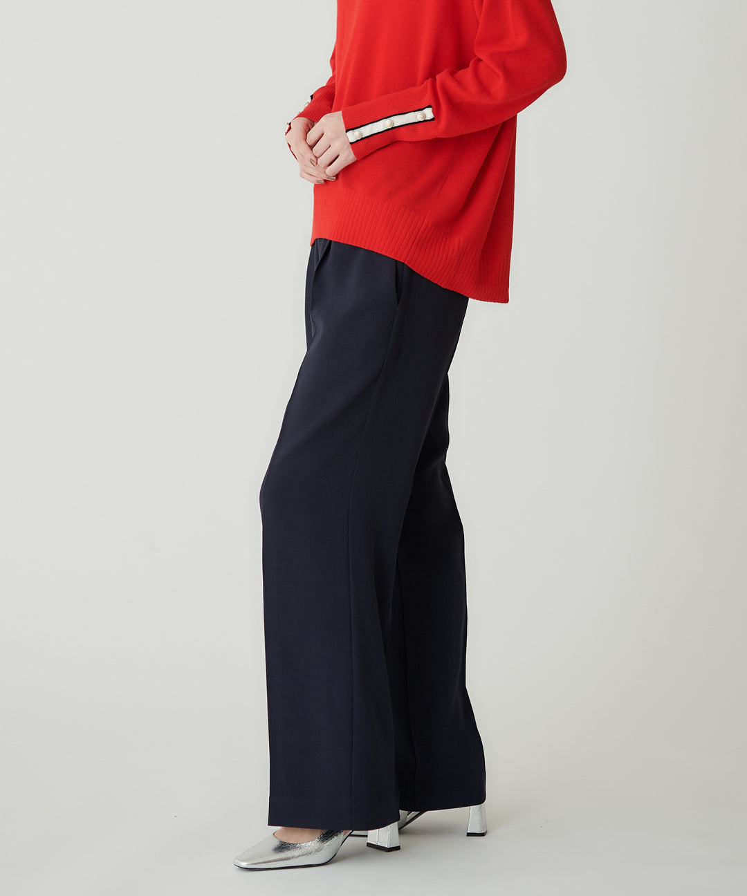 TRストレッチワイドパンツ