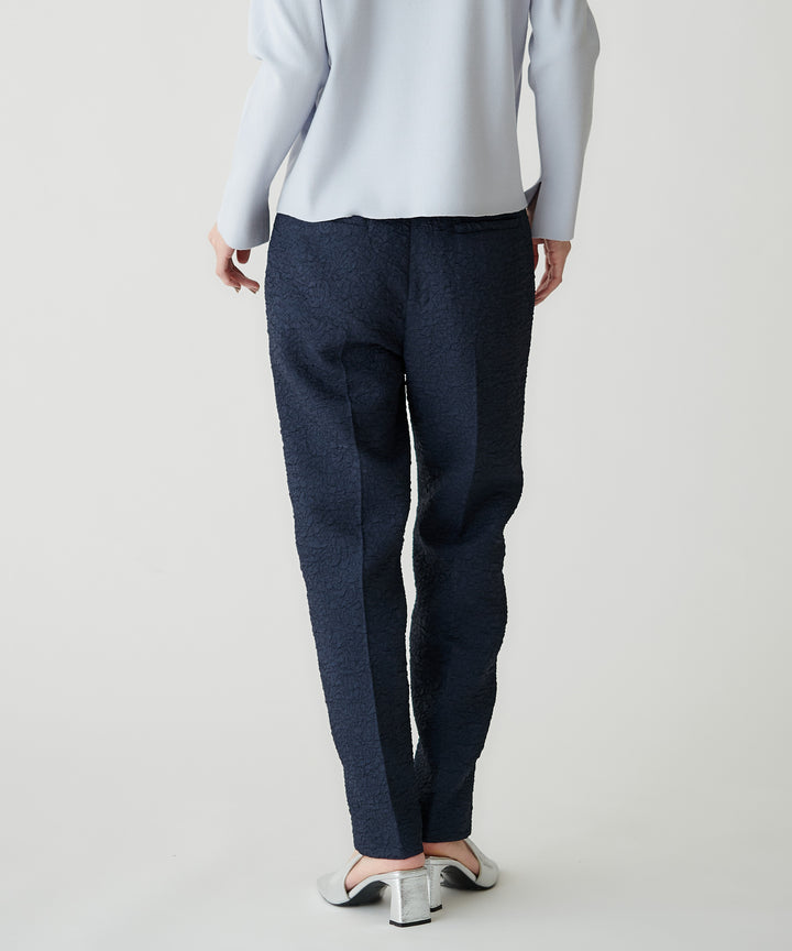 ジャガードテーパードパンツ