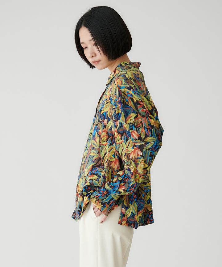 フラワープリントブラウス
