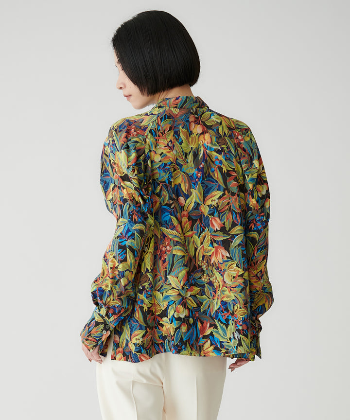 フラワープリントブラウス