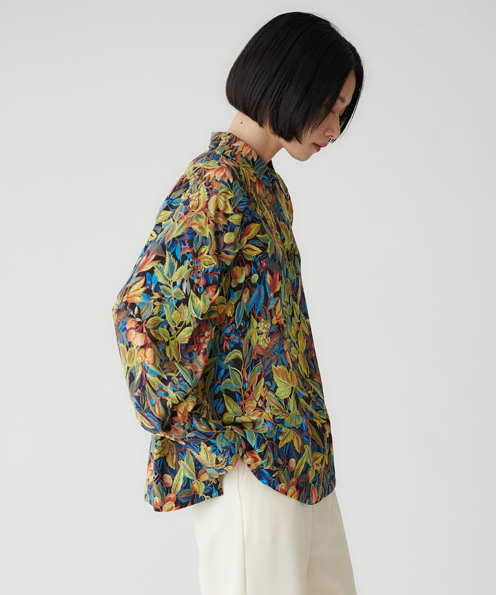 フラワープリントブラウス