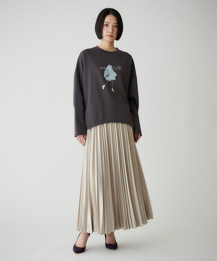 ミックスモチーフ立体イラストTシャツ