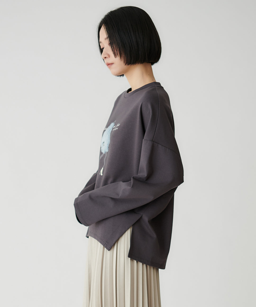 ミックスモチーフ立体イラストTシャツ