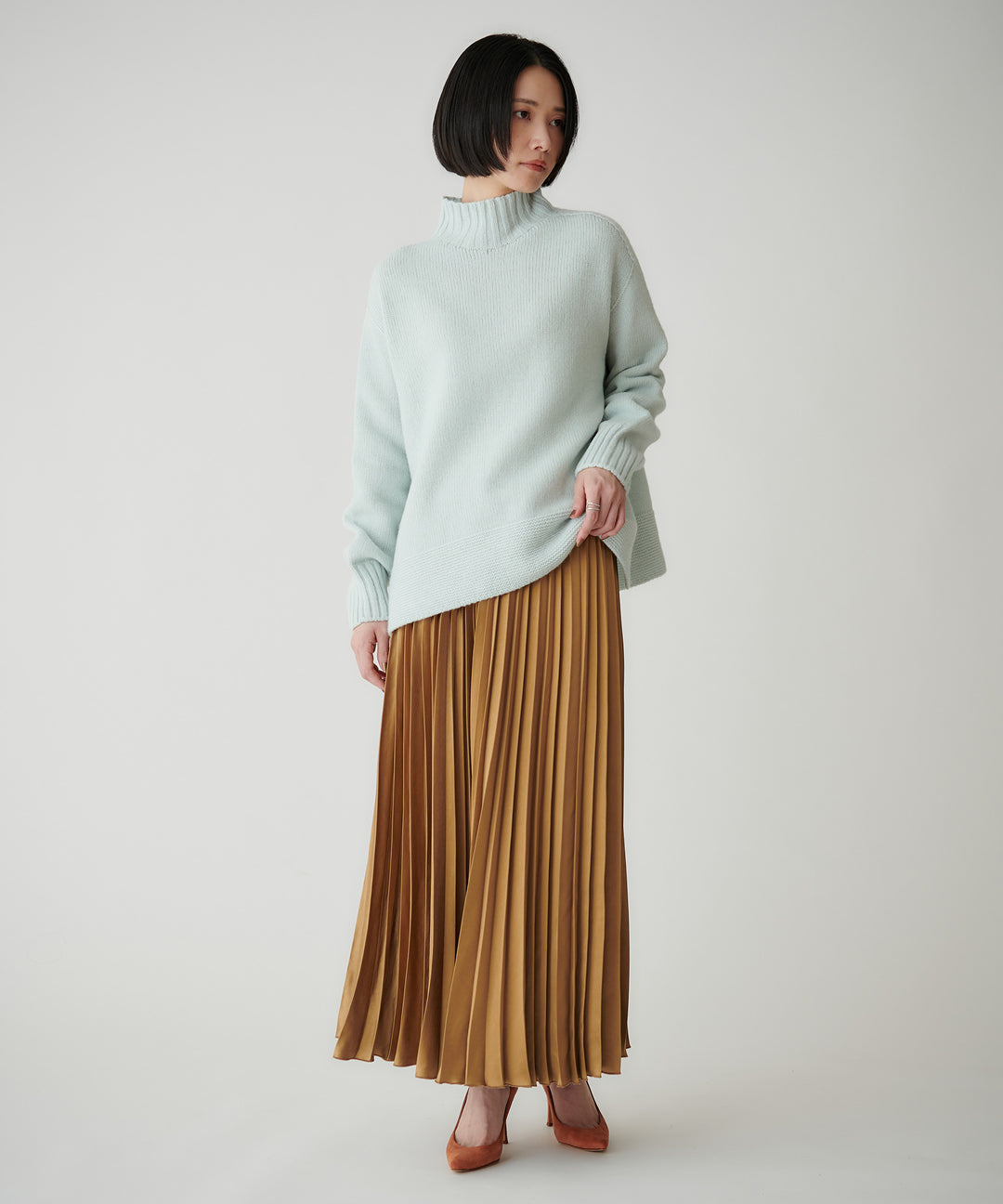 ホールガーメント Aラインニット