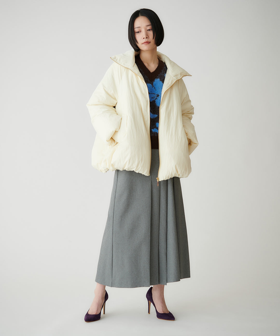 シボタッチAラインダウンジャケット