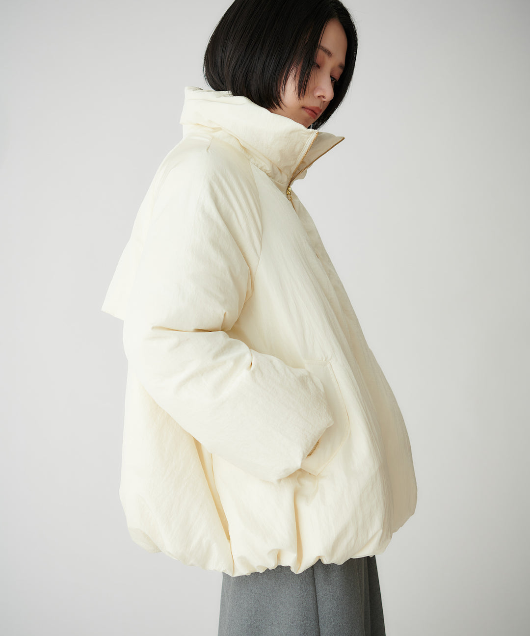 シボタッチAラインダウンジャケット