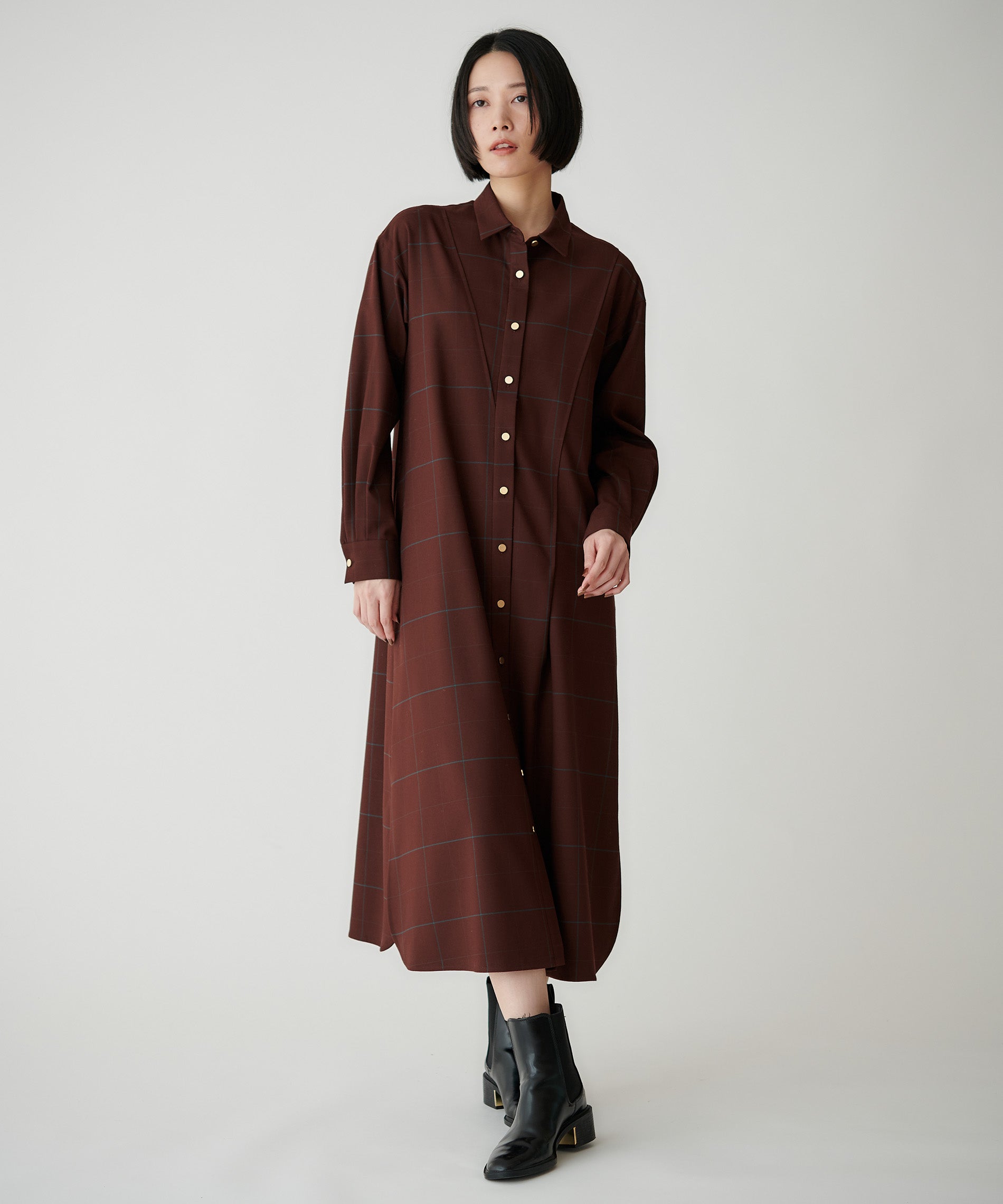 ウィンドペンタックシャツワンピース – FACE SANS FARD