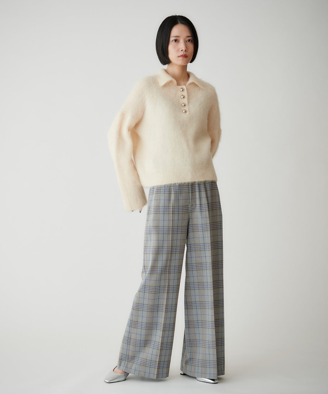 TRストレッチワイドパンツ