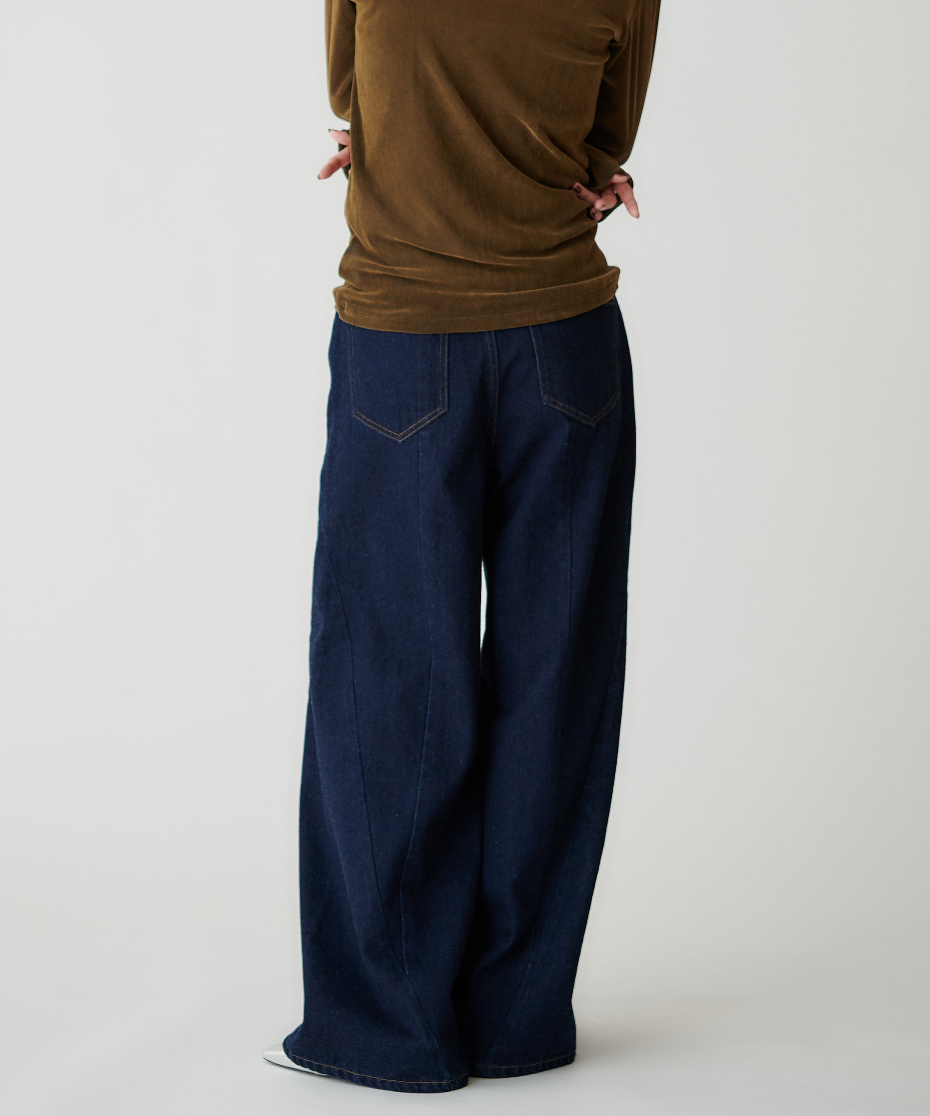 コットンデニムワイドパンツ – FACE SANS FARD
