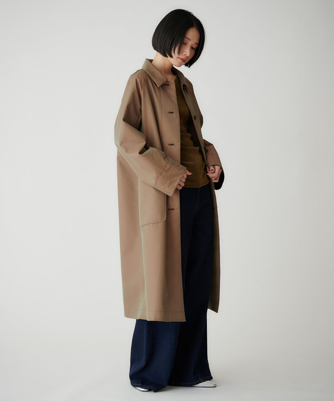 ステンカラーコート