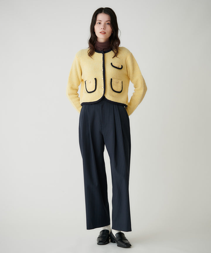 裏起毛フライス指ぬきタートル