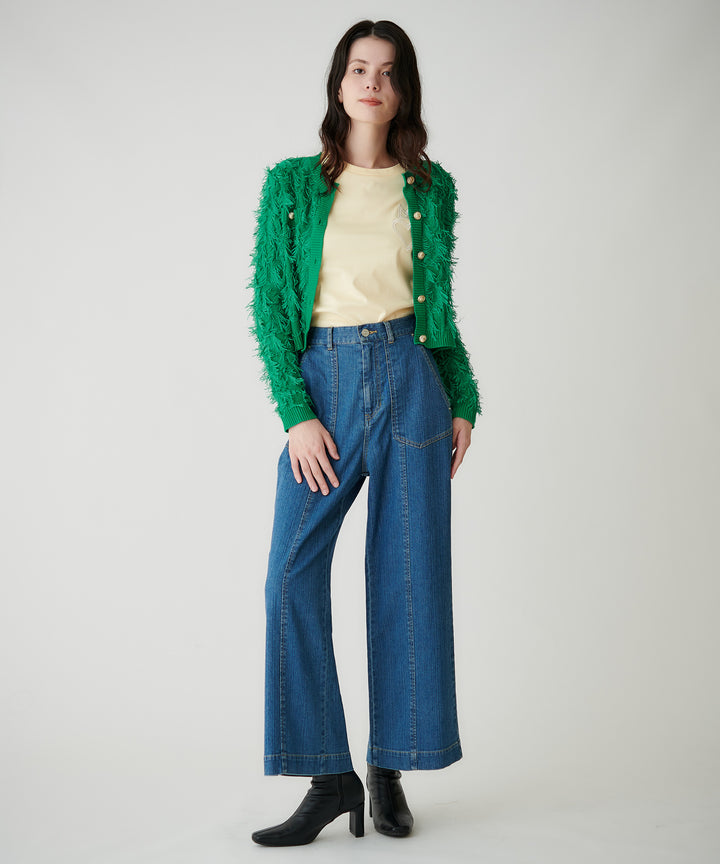 ワイドデニムパンツ