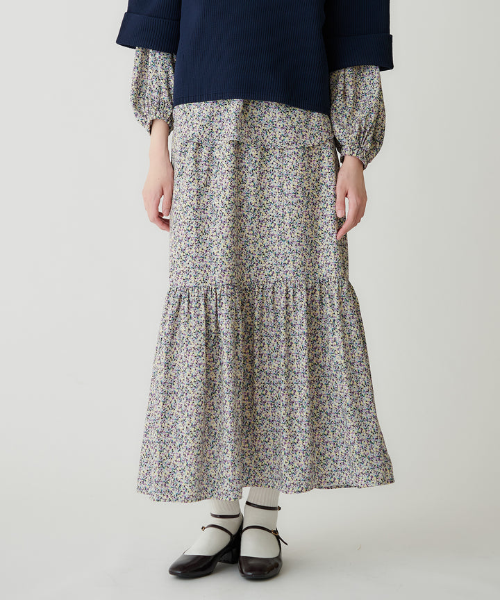 モデル H：173cm / 38 / クリーム＊ラベンダー系