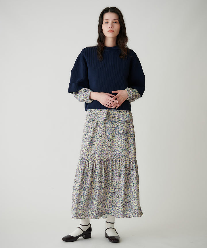 ハーフスリーブニットトップス