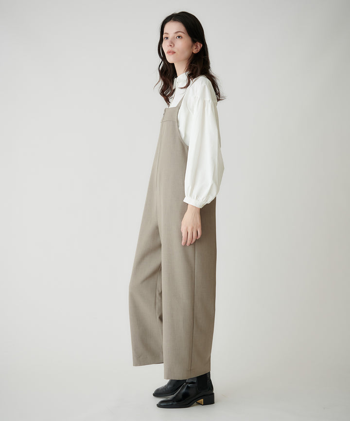 フロントジップサロペット