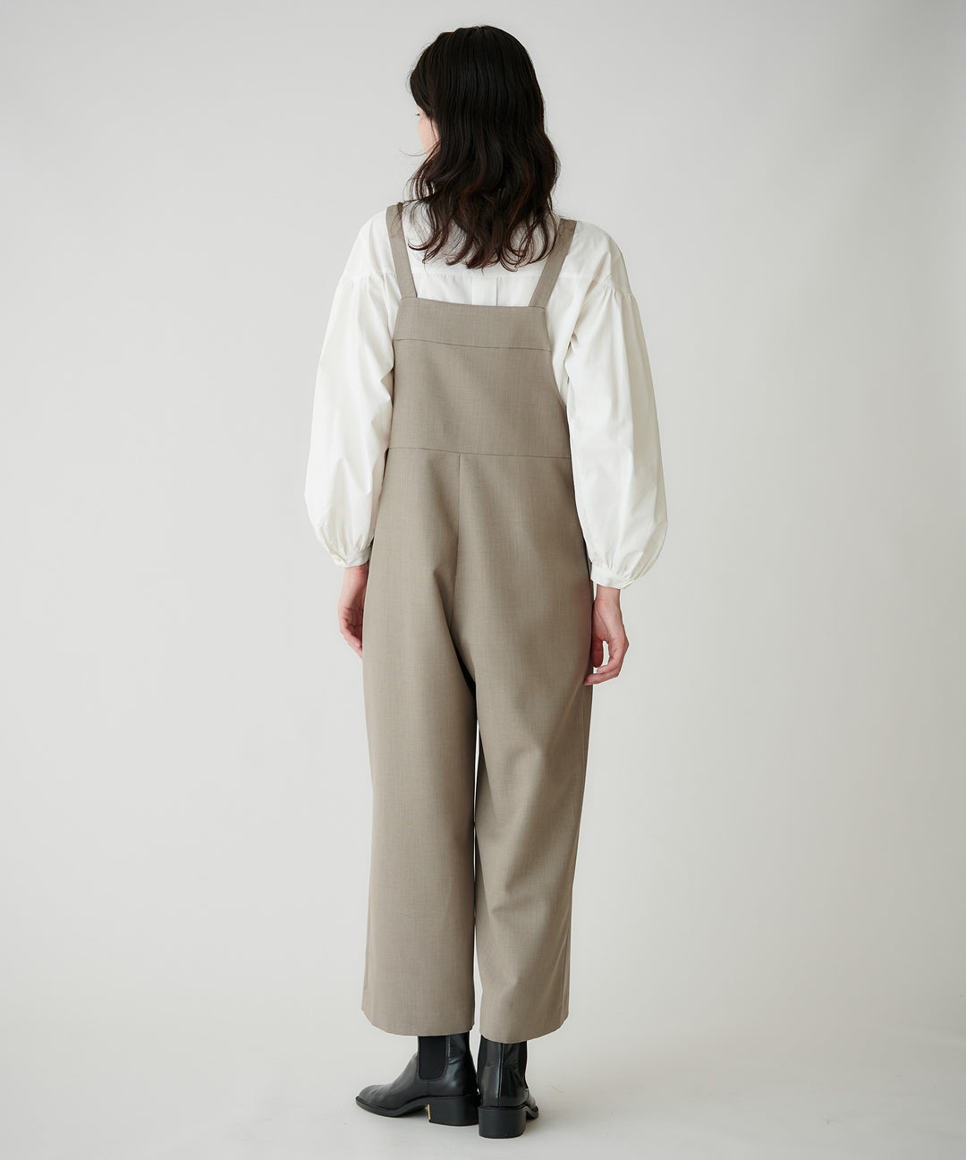 フロントジップサロペット