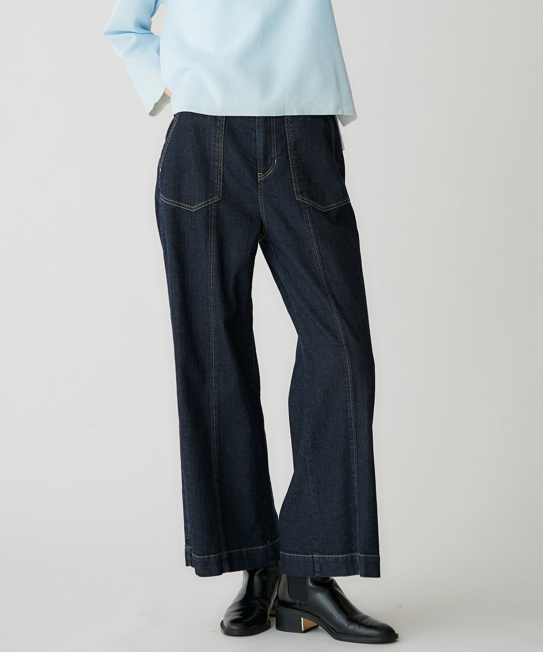 ワイドデニムパンツ