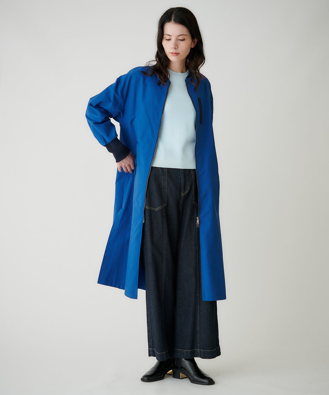 モデル H：173cm / 38 / ブルー