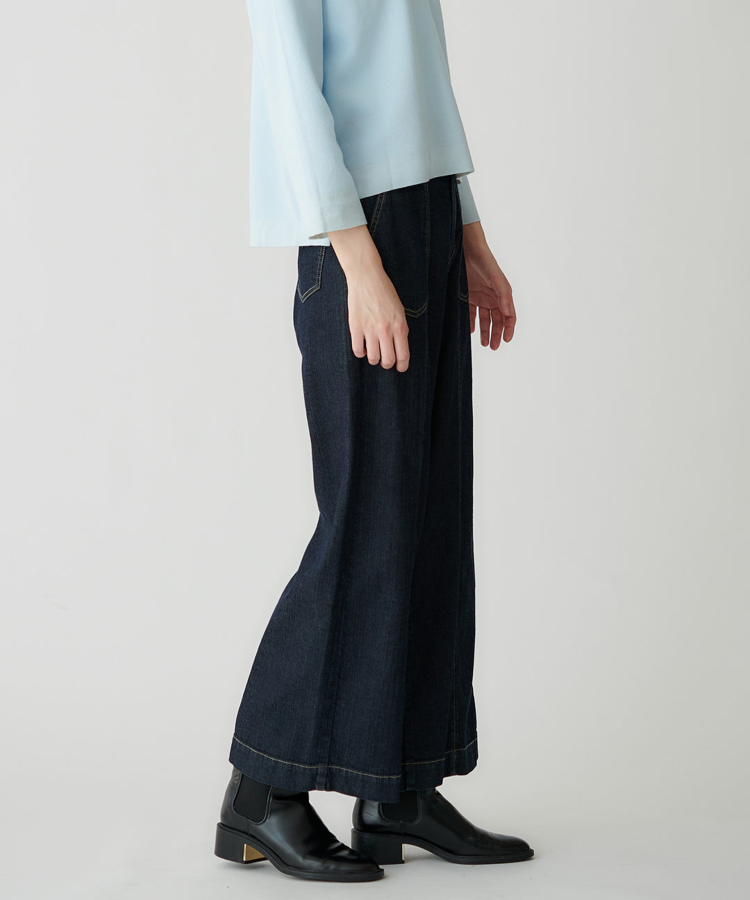 ワイドデニムパンツ