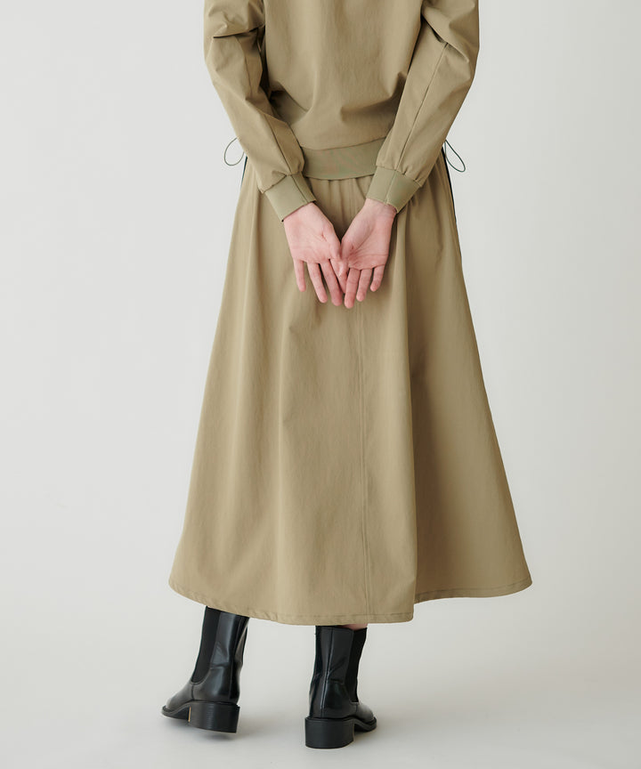 タフタ裏毛サイドラインバルーンスカート