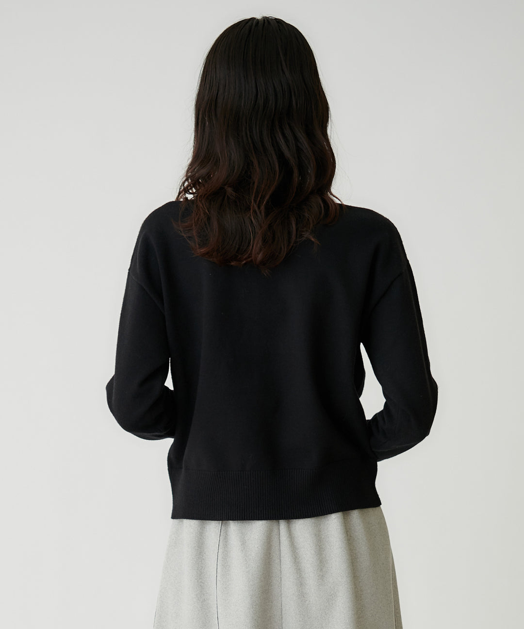 2WAYバックロゴハイゲージニット