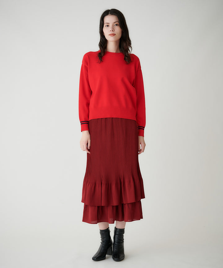 2WAYバックロゴハイゲージニット