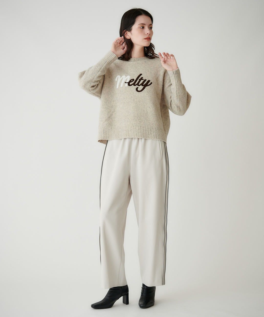 ストレッチポンチガウチョパンツ