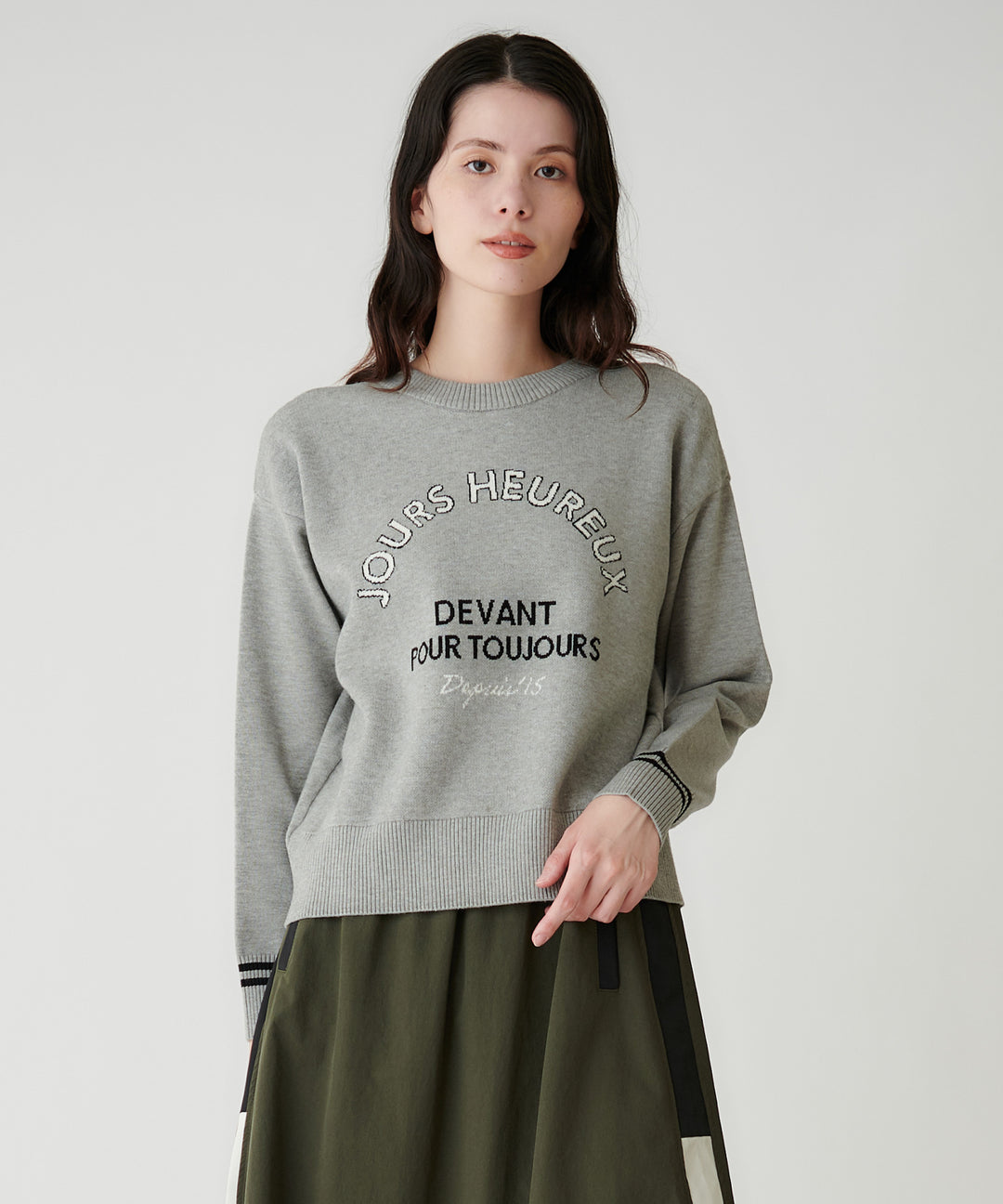 モデル H：173cm / 38 / グレー