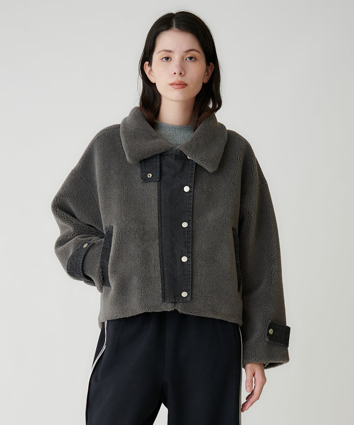 モデル H：173cm / 38 / チャコール＊ブラック