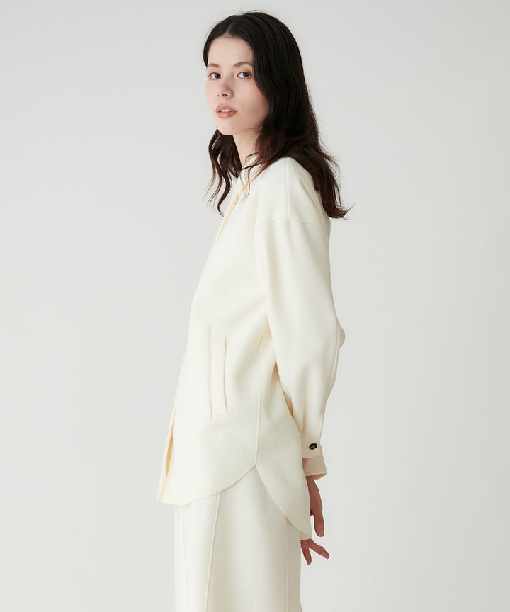 ソフトメルトンオーバーサイズシャツ